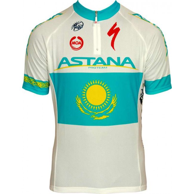 ASTANA kasachischer Meister 2011-Kurzarmtrikot mit kurzem Reißverschluss