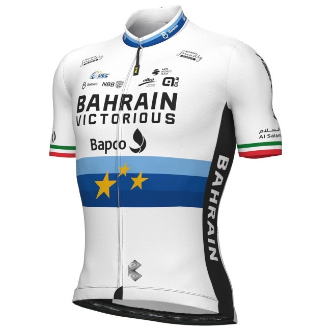Bahrain Victorious Europameister 2022 Radtrikot kurzarm-ALE