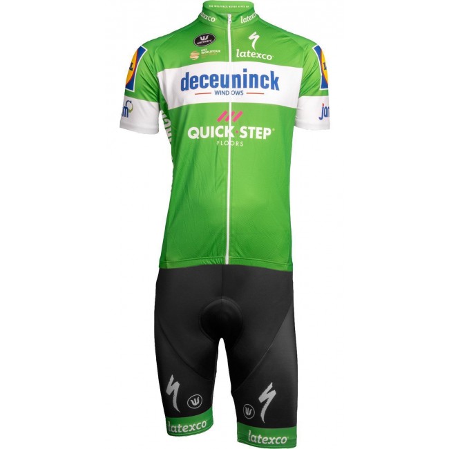 Deceuninck-Quick-Step 2019 Tour de France Edition Trägerhose grün Deceuninck-Quick-Step 2019 Tour de France Edition Trägerhose grün