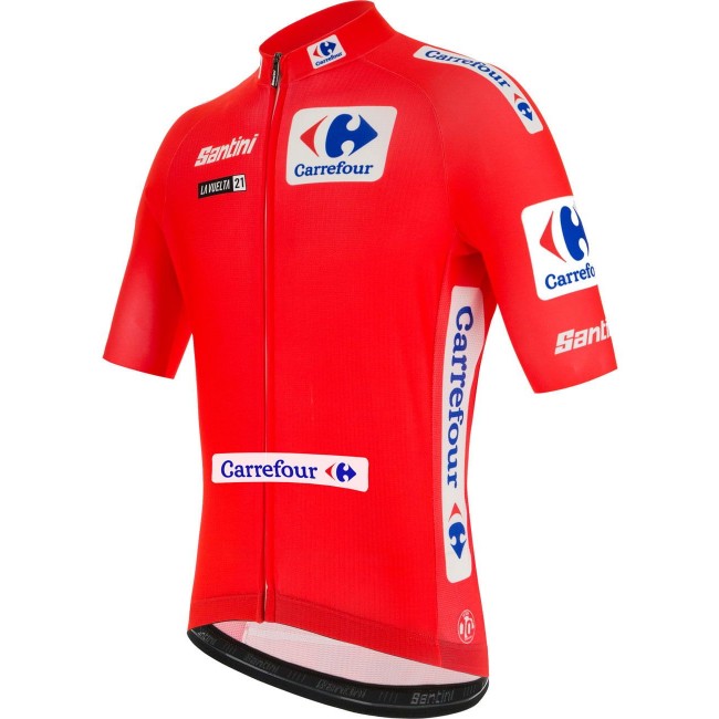 La Vuelta 2021 MAGLIA ROJO(rot) Radtrikot kurzarm